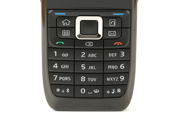 close-ups od mobile phone - isolated on white