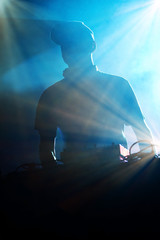 dj rap électro silhouette musique fête beat