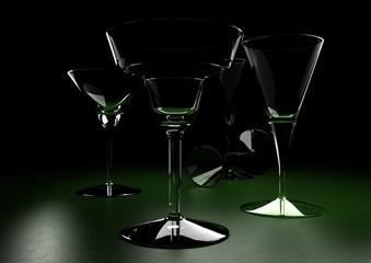 cocktail glasses