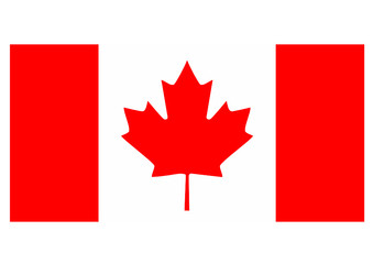 Canada flag isolated vector illustration