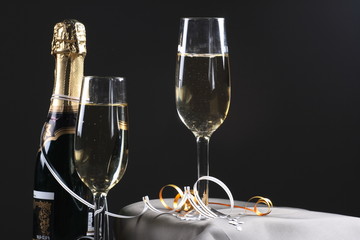 glass ready for celebrating