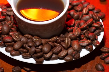 Red hot coffee