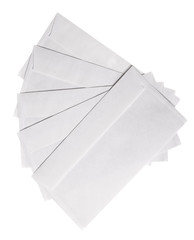 envelopes isolated on white background