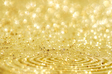 golden glitter sparkles dust  background
