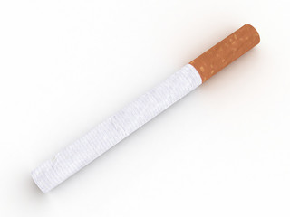 Cigarette isolated on white background
