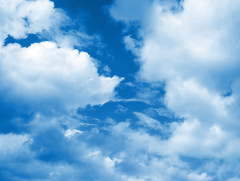 fine image of blue sky and clouds