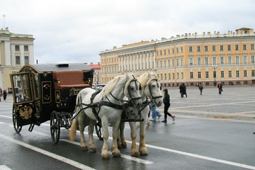 Naklejka na ściany i meble Palace Square, St Petersburg, Rosja