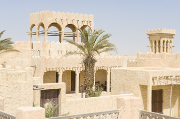 Reconstructed deserted Arab village.