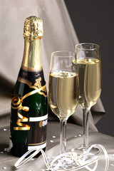 glass ready for celebrating