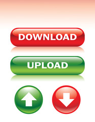 download and upload button
