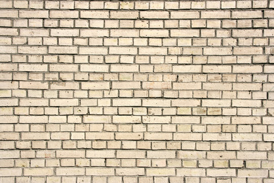 Fototapeta Old white brick wall texture. Background abstract photo.