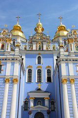 Fototapeta na wymiar St. Michael's Golden-Domed Monastery, famous place in Kiev