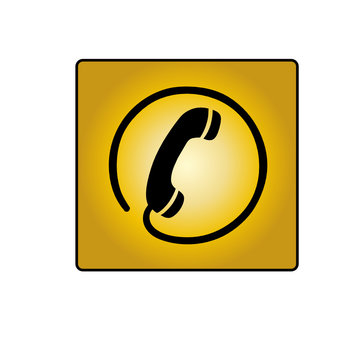 Telefon kontakt telekommunikation - icon , Symbol