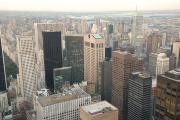 Bird eye view of Manhattan, New York
