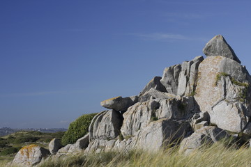 landscape near the beach in brittany