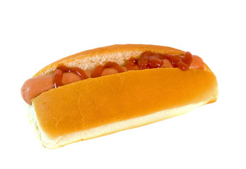 Hot Dog isolated over white background