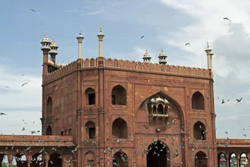 Foto op Plexiglas Entrance to the Jama Masjid in Old Delhi © JeremyRichards