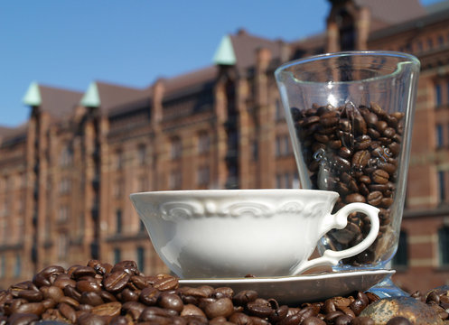 Kaffepause in der Speicherstadt