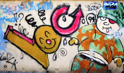 Peel and stick wall murals Graffiti Graffitis story 1
