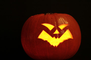 Halloween Kürbis im Einsatz