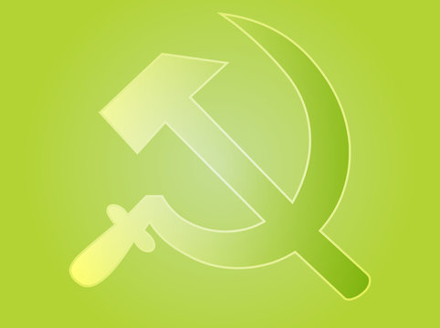 Soviet USSR hammer and sickle political symbol © Kheng Guan Toh