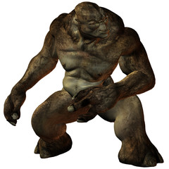 Fototapeta premium Troll- 3D Fantasie Figur