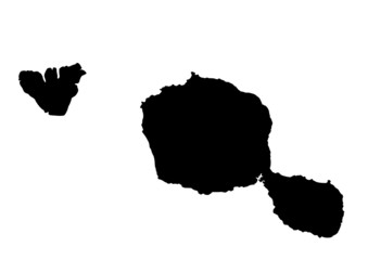 vector map of Tahiti - obrazy, fototapety, plakaty