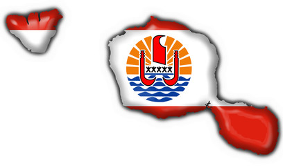 french polynesia flag map shape of Tahiti
