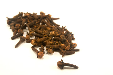 Cloves isolated on white
