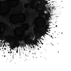 tâche noire fond blanc