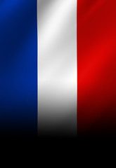 Dutch flag waving in the wind