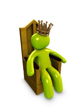 3d image, conceptual, king, emperor