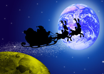 No&euml;l de la terre &agrave; la lune