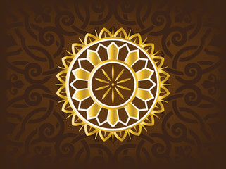 Simple Illustration for Arabic Ornamint Symbols and Backgrounds