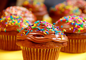Cupcakes with sprinkles