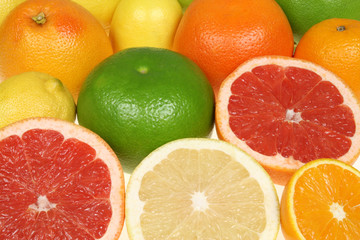Citrus fruit - colorful background abstract.