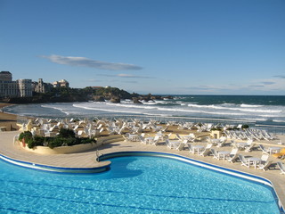 Fototapeta premium Playa de Biarritz, Francia