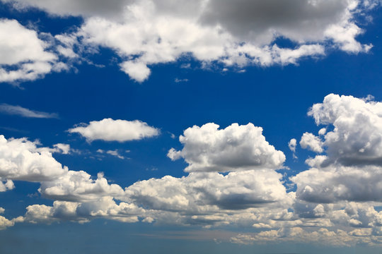 White clouds over blue sky - a great background image