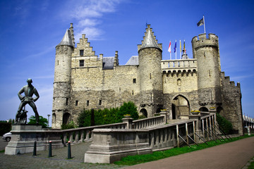 "Steen" (stone) castle of Antwerp, Belgium