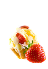 beautiful cake. on white isolated