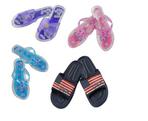 Different Isolated Beach Shoes