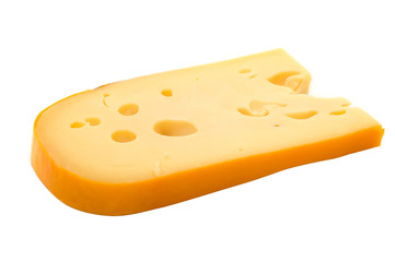 Cheese isolated on white background