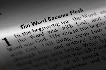John 1:1 - The word became flesh. Popular New Testament passage