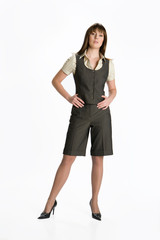 Young woman in summer clothes