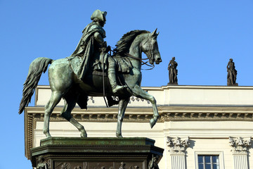 Obraz premium Reiterstandbild Friedrichs des Großen