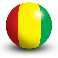 Fototapeta premium Guinea flag orb Button Icon