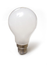 lightbulb isolated on a white studio background