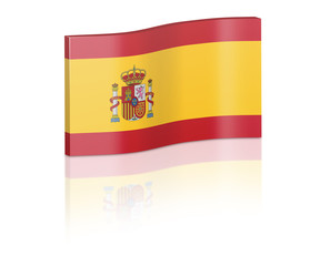 3D Spain Flag