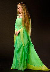 Fairy Lady in green dress