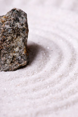Fototapeta na wymiar Zen ogród skalny szczegóły makro